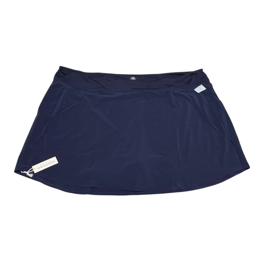 Addison Bay Navy Blue Skort Elastic Waistband Activewear Lightweight Athletic